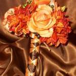 Beautiful Fall Wedding Bouquet. Real Touch Calla..